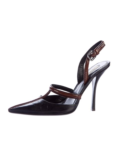 prada two tone pumps